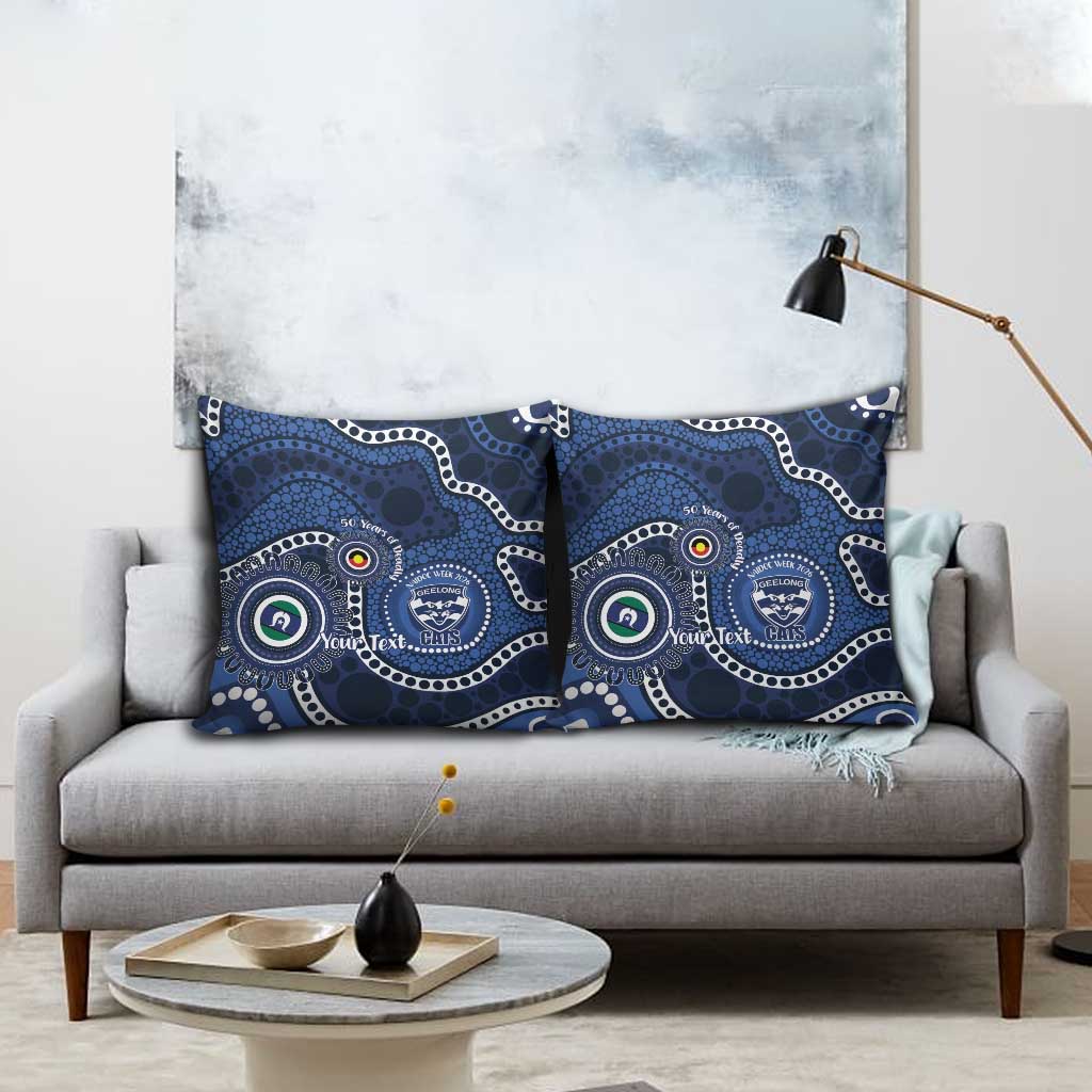 Geelong Cats NAIDOC Week 2026 Personalised Pillow Cover 50 Years of Deadly Aboriginal Art