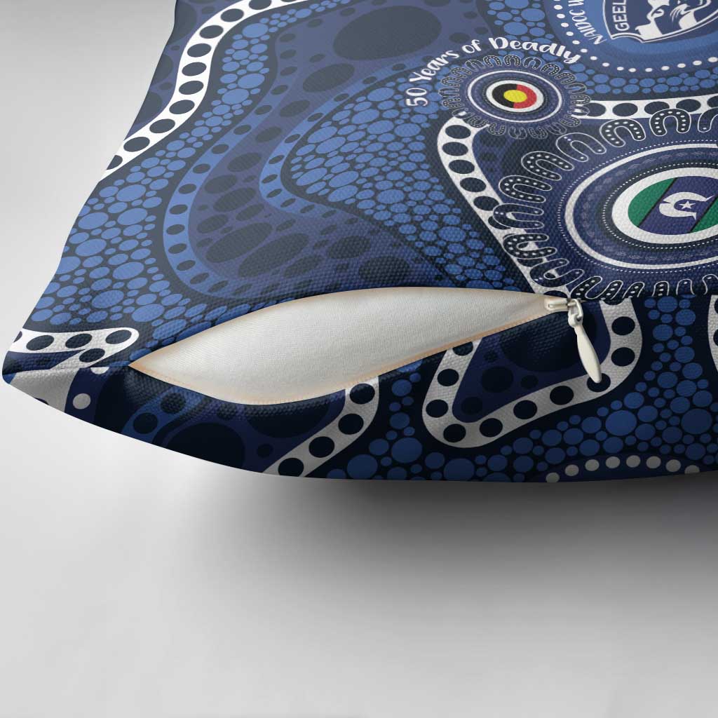 Geelong Cats NAIDOC Week 2026 Personalised Pillow Cover 50 Years of Deadly Aboriginal Art