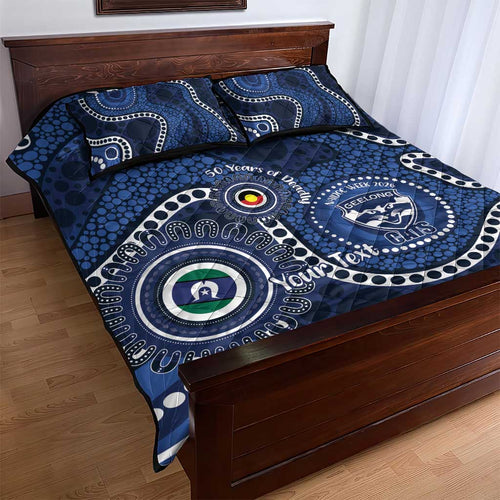 Geelong Cats NAIDOC Week 2026 Personalised Quilt Bed Set 50 Years of Deadly Aboriginal Art