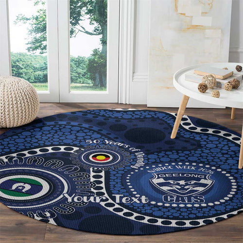Geelong Cats NAIDOC Week 2026 Personalised Round Carpet 50 Years of Deadly Aboriginal Art