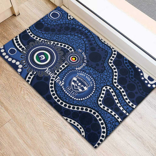 Geelong Cats NAIDOC Week 2026 Personalised Rubber Doormat 50 Years of Deadly Aboriginal Art