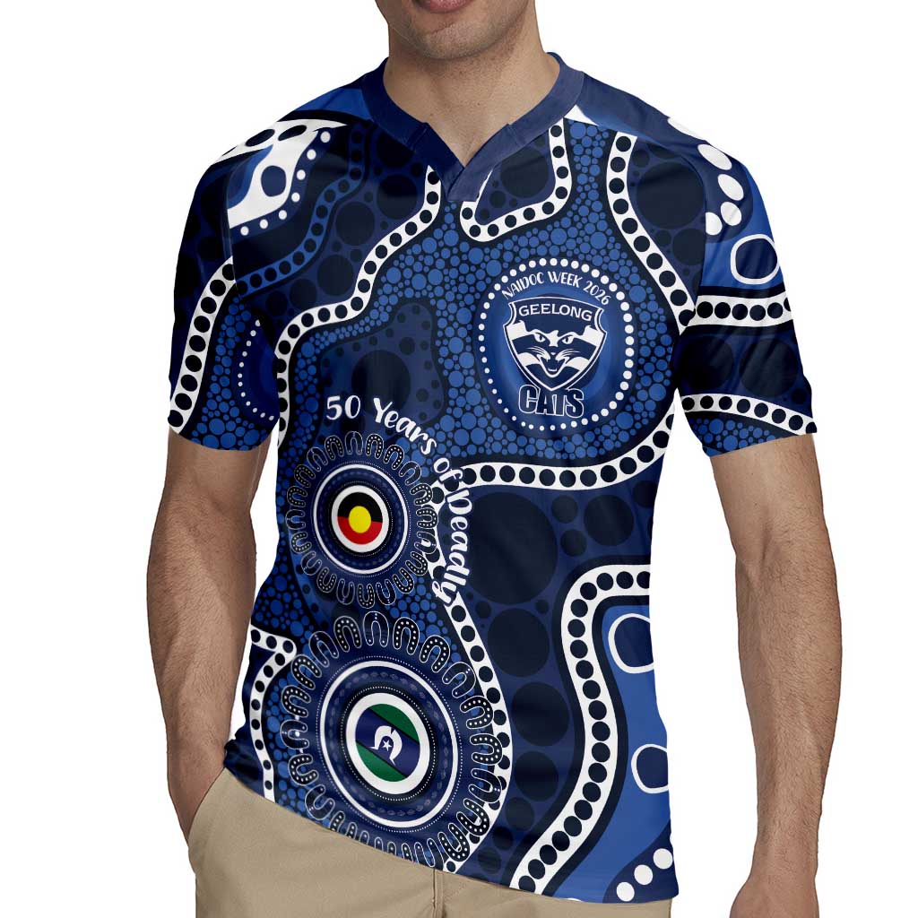 Geelong Cats NAIDOC Week 2026 Personalised Rugby Jersey 50 Years of Deadly Aboriginal Art