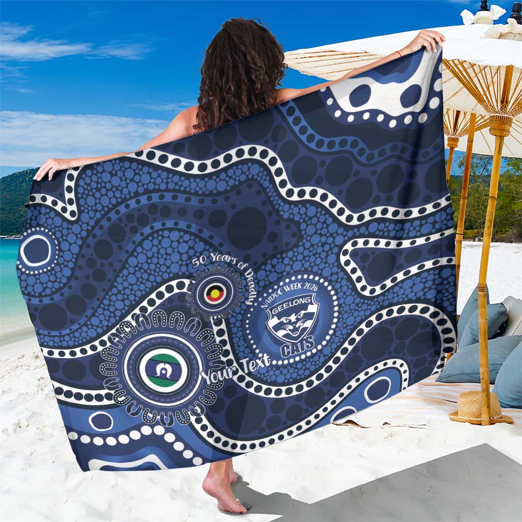 Geelong Cats NAIDOC Week 2026 Personalised Sarong 50 Years of Deadly Aboriginal Art