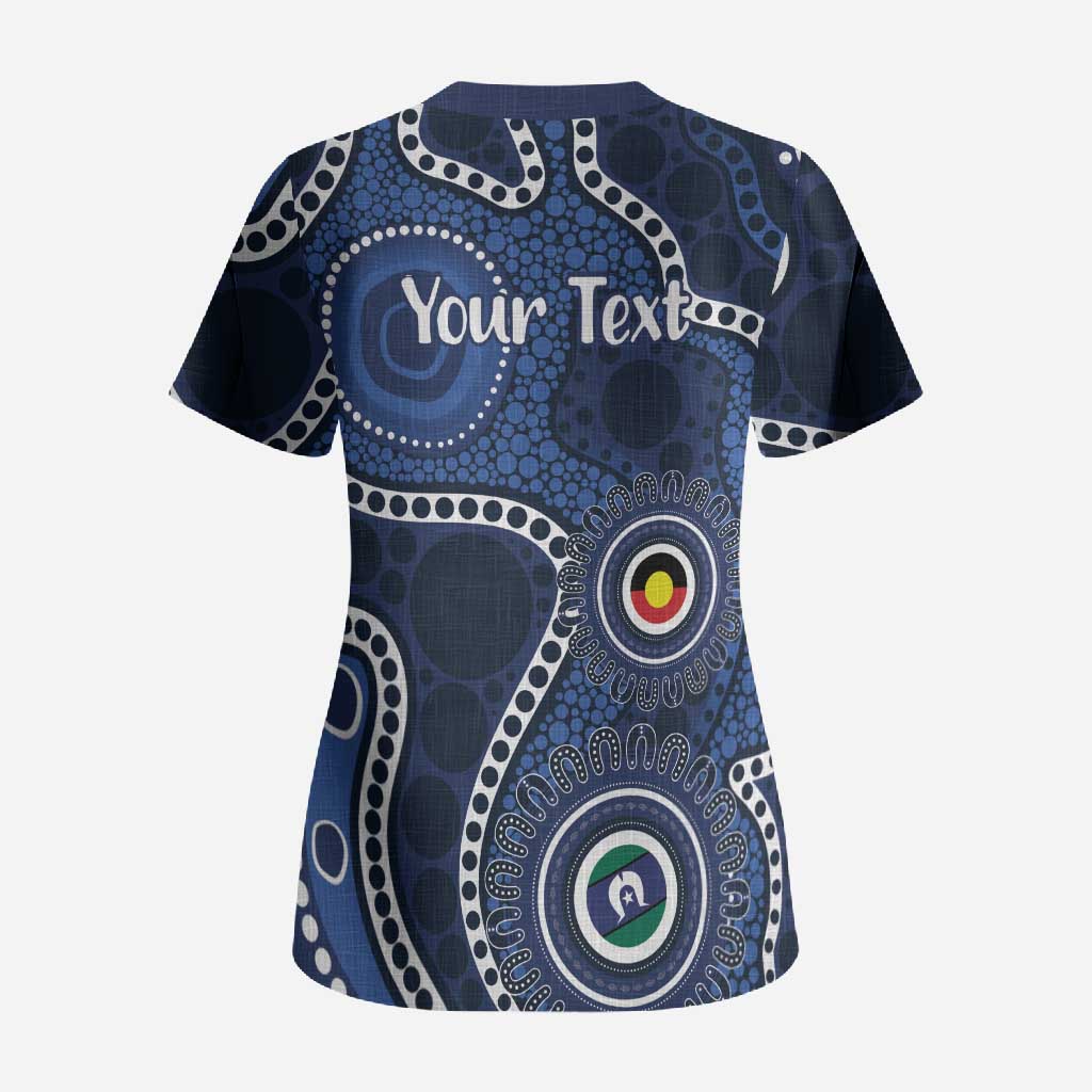 Geelong Cats NAIDOC Week 2026 Personalised Scrub Top 50 Years of Deadly Aboriginal Art