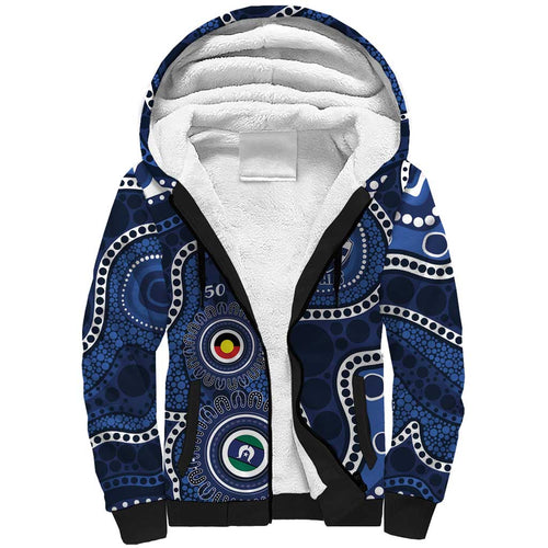 Geelong Cats NAIDOC Week 2026 Personalised Sherpa Hoodie 50 Years of Deadly Aboriginal Art