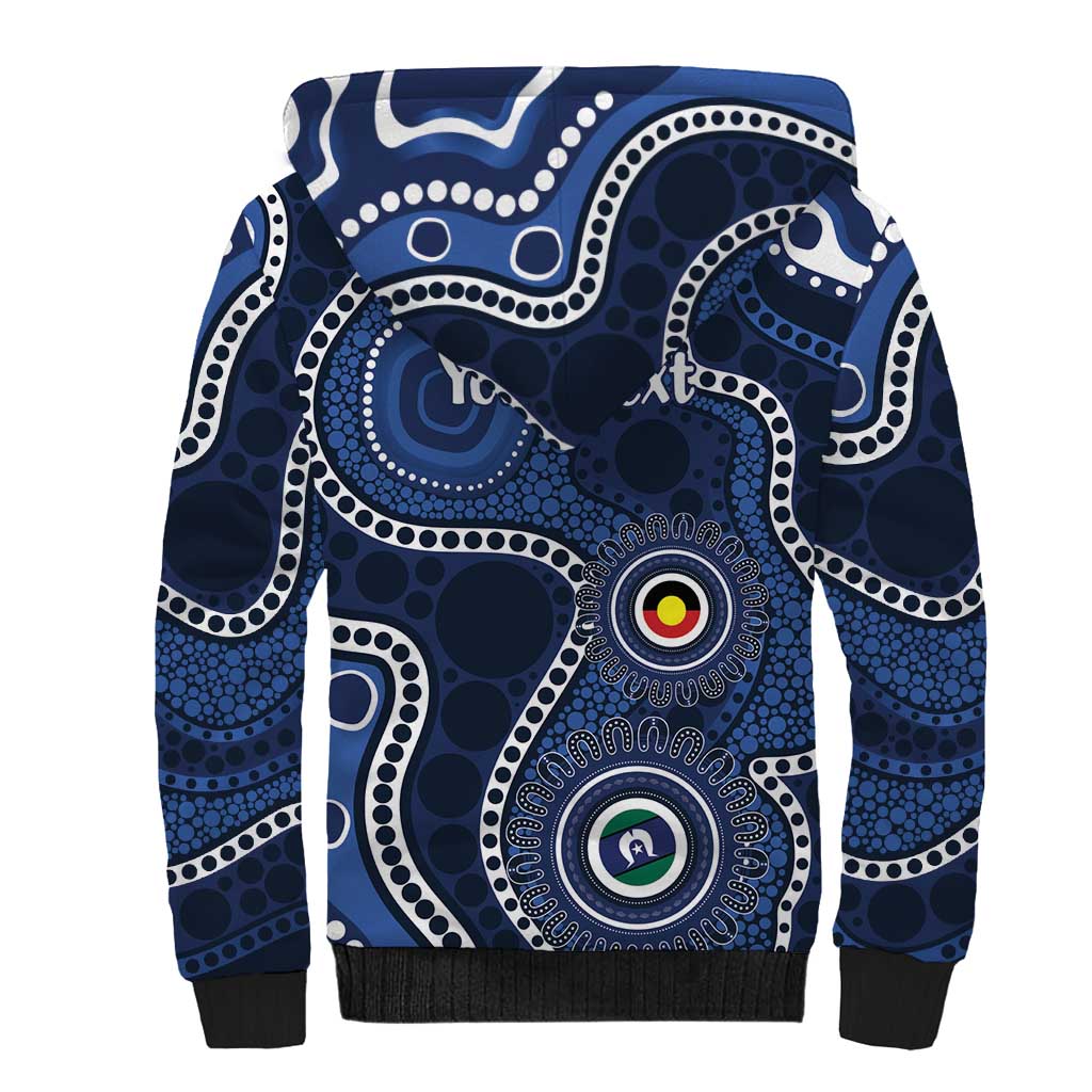 Geelong Cats NAIDOC Week 2026 Personalised Sherpa Hoodie 50 Years of Deadly Aboriginal Art