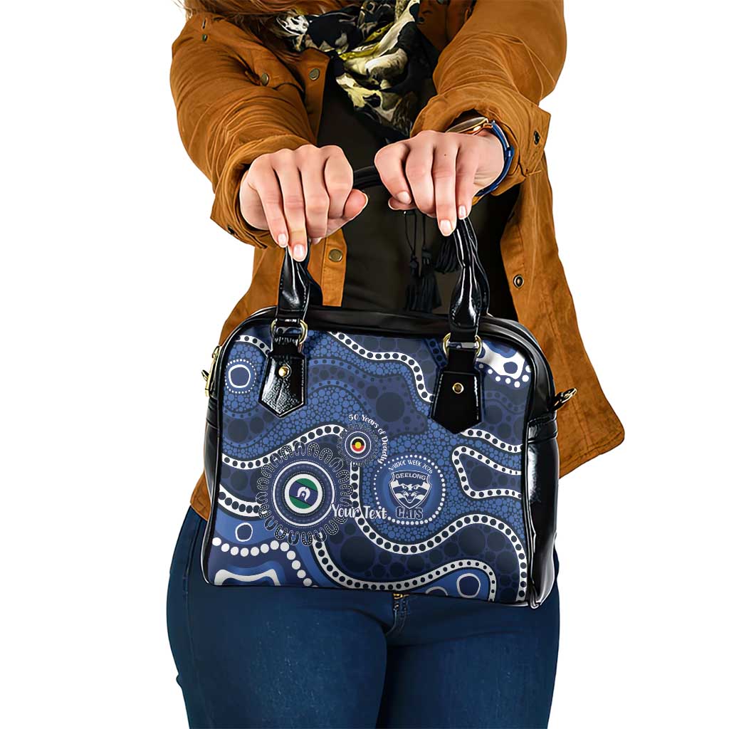 Geelong Cats NAIDOC Week 2026 Personalised Shoulder Handbag 50 Years of Deadly Aboriginal Art