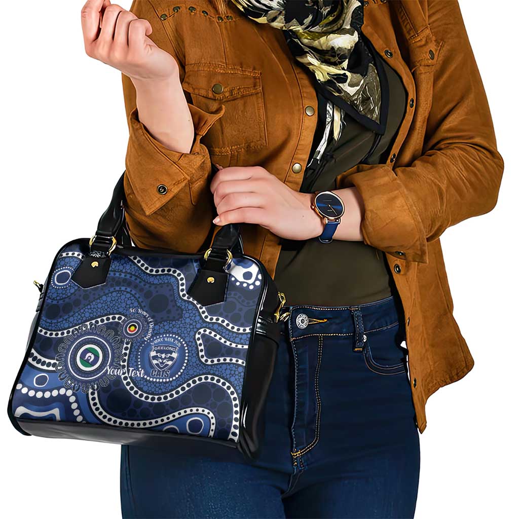 Geelong Cats NAIDOC Week 2026 Personalised Shoulder Handbag 50 Years of Deadly Aboriginal Art
