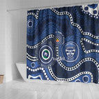 Geelong Cats NAIDOC Week 2026 Personalised Shower Curtain 50 Years of Deadly Aboriginal Art