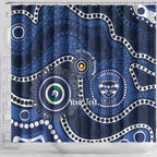 Geelong Cats NAIDOC Week 2026 Personalised Shower Curtain 50 Years of Deadly Aboriginal Art