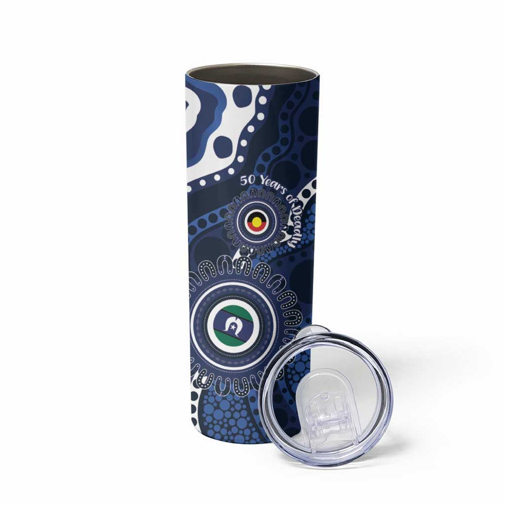 Geelong Cats NAIDOC Week 2026 Personalised Skinny Tumbler 50 Years of Deadly Aboriginal Art
