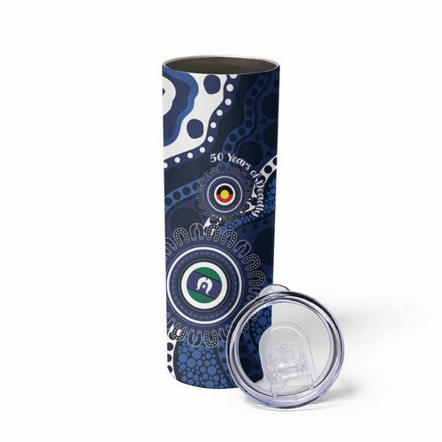 Geelong Cats NAIDOC Week 2026 Personalised Skinny Tumbler 50 Years of Deadly Aboriginal Art