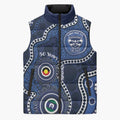 Geelong Cats NAIDOC Week 2026 Personalised Sleeveless Puffer Jacket 50 Years of Deadly Aboriginal Art
