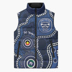 Geelong Cats NAIDOC Week 2026 Personalised Sleeveless Puffer Jacket 50 Years of Deadly Aboriginal Art