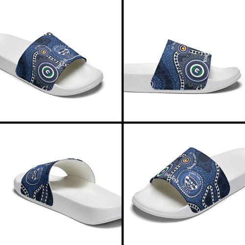 Geelong Cats NAIDOC Week 2026 Personalised Slide Sandals 50 Years of Deadly Aboriginal Art