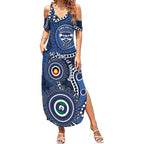 Geelong Cats NAIDOC Week 2026 Personalised Summer Maxi Dress 50 Years of Deadly Aboriginal Art