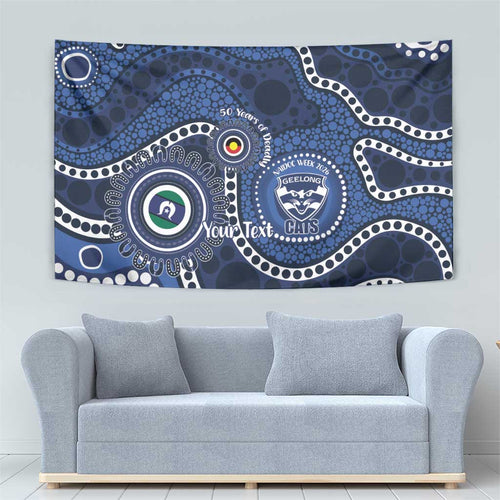 Geelong Cats NAIDOC Week 2026 Personalised Tapestry 50 Years of Deadly Aboriginal Art
