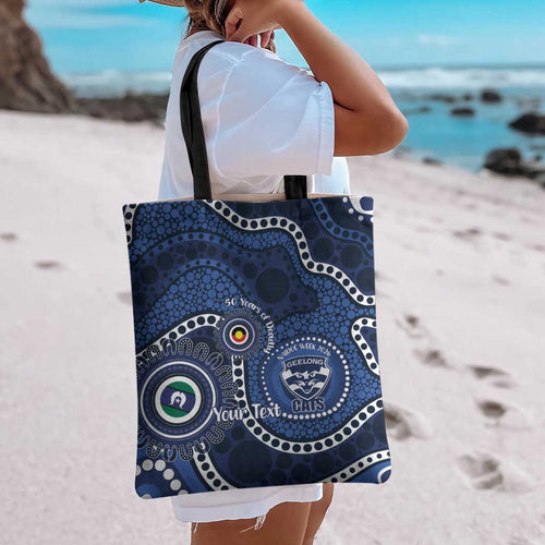 Geelong Cats NAIDOC Week 2026 Personalised Tote Bag 50 Years of Deadly Aboriginal Art