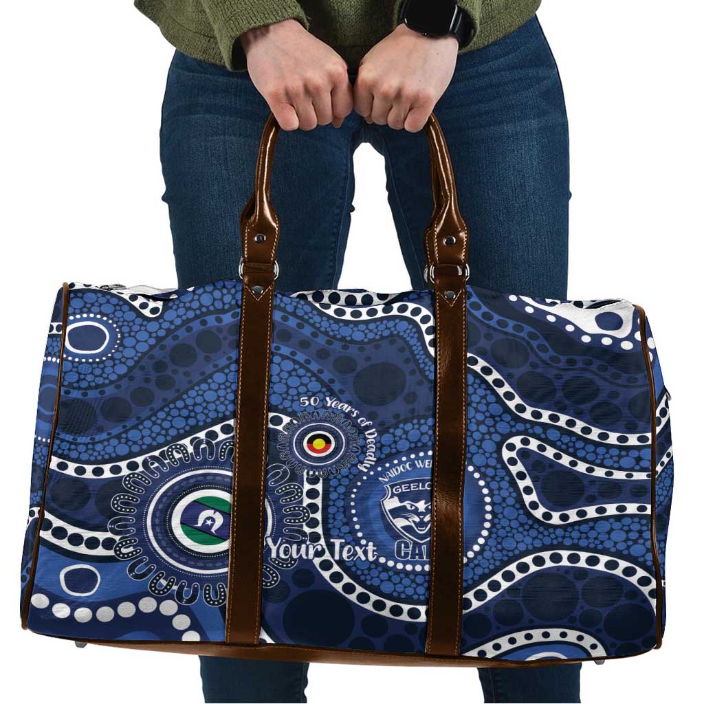 Geelong Cats NAIDOC Week 2026 Personalised Travel Bag 50 Years of Deadly Aboriginal Art