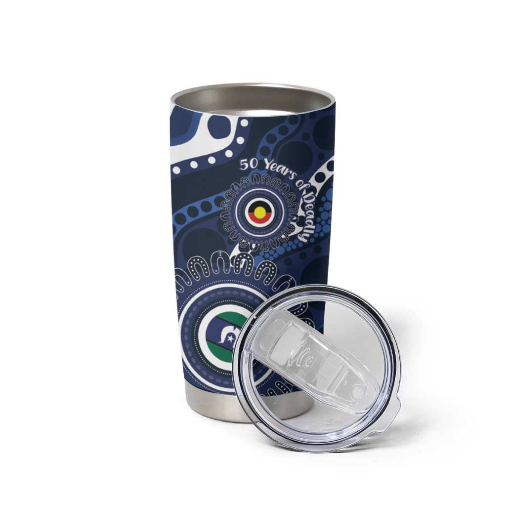 Geelong Cats NAIDOC Week 2026 Personalised Tumbler Cup 50 Years of Deadly Aboriginal Art