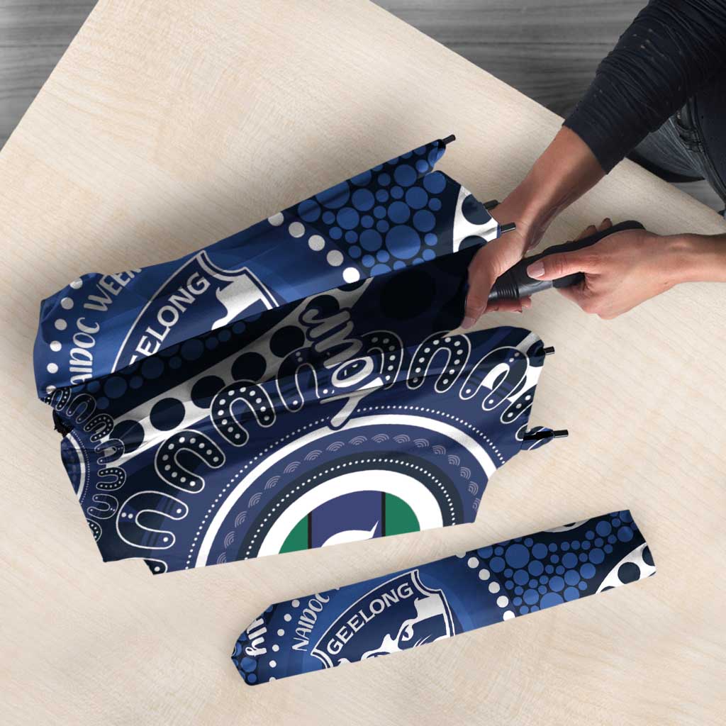Geelong Cats NAIDOC Week 2026 Personalised Umbrella 50 Years of Deadly Aboriginal Art