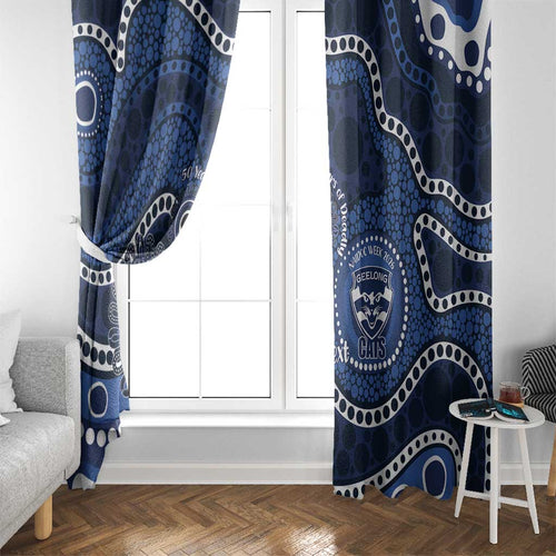 Geelong Cats NAIDOC Week 2026 Personalised Window Curtain 50 Years of Deadly Aboriginal Art