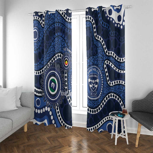 Geelong Cats NAIDOC Week 2026 Personalised Window Curtain 50 Years of Deadly Aboriginal Art