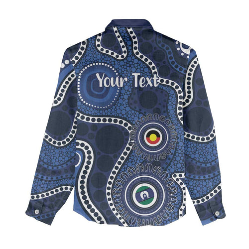 Geelong Cats NAIDOC Week 2026 Personalised Women Casual Shirt 50 Years of Deadly Aboriginal Art