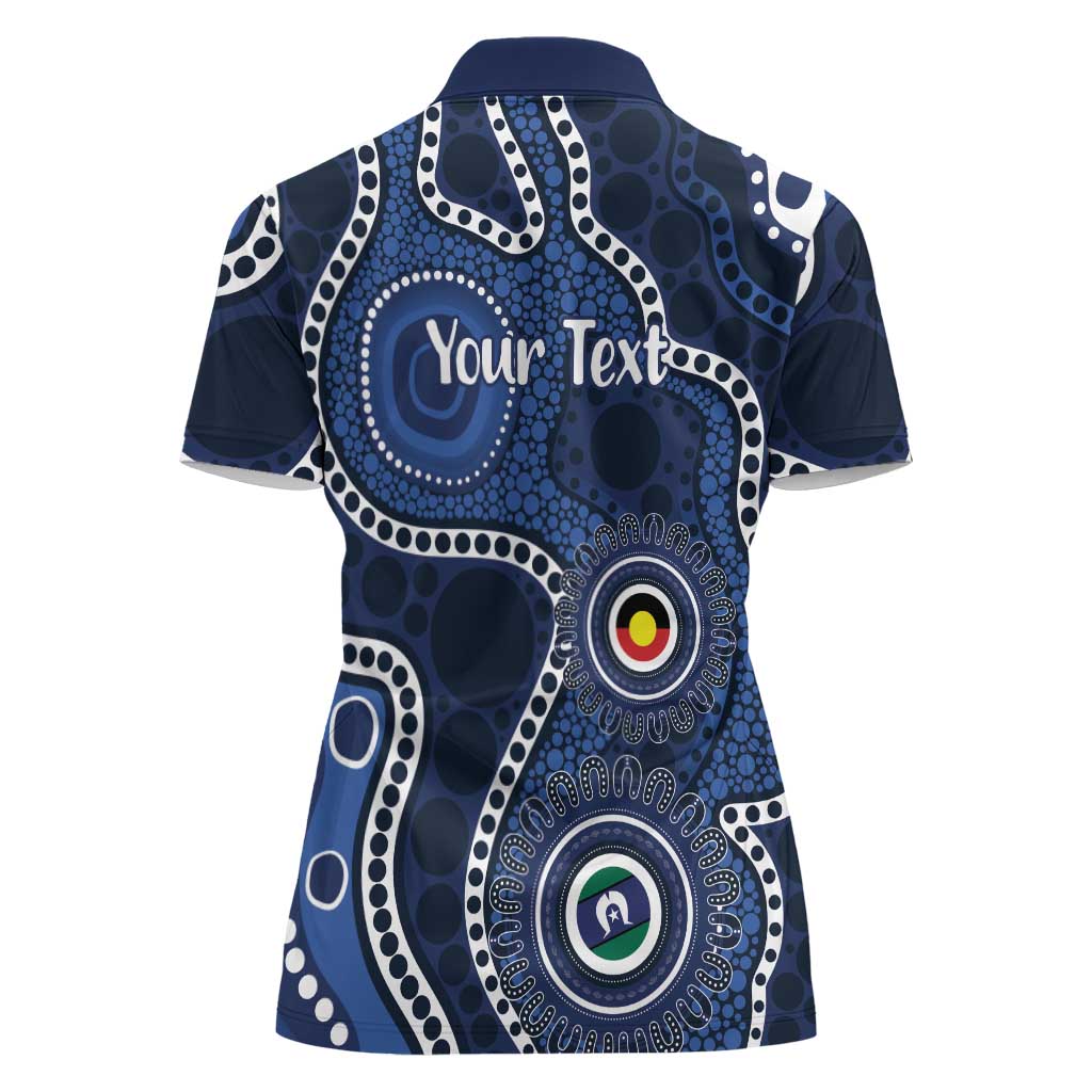 Geelong Cats NAIDOC Week 2026 Personalised Women Polo Shirt 50 Years of Deadly Aboriginal Art