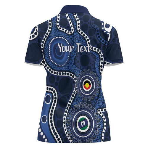 Geelong Cats NAIDOC Week 2026 Personalised Women Polo Shirt 50 Years of Deadly Aboriginal Art