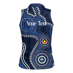 Geelong Cats NAIDOC Week 2026 Personalised Women Sleeveless Polo Shirt 50 Years of Deadly Aboriginal Art