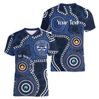 Geelong Cats NAIDOC Week 2026 Personalised Women V-Neck T-Shirt 50 Years of Deadly Aboriginal Art