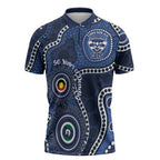 Geelong Cats NAIDOC Week 2026 Personalised Zipper Polo Shirt 50 Years of Deadly Aboriginal Art
