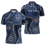 Geelong Cats NAIDOC Week 2026 Personalised Zipper Polo Shirt 50 Years of Deadly Aboriginal Art
