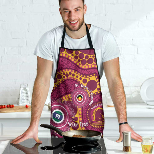 Broncos NAIDOC Week 2026 Personalised Apron 50 Years of Deadly Aboriginal Art