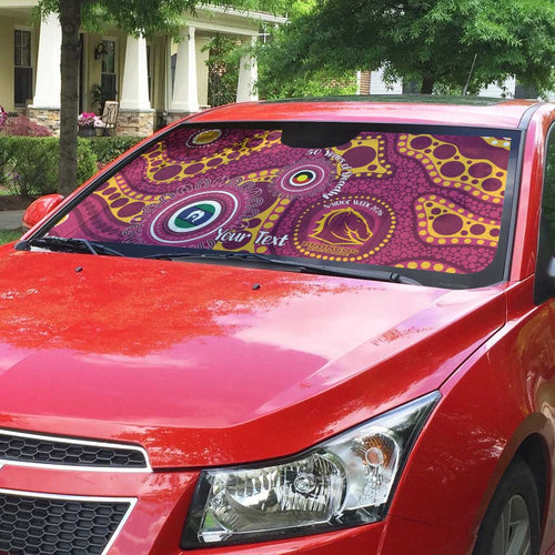 Broncos NAIDOC Week 2026 Personalised Auto Sun Shade 50 Years of Deadly Aboriginal Art