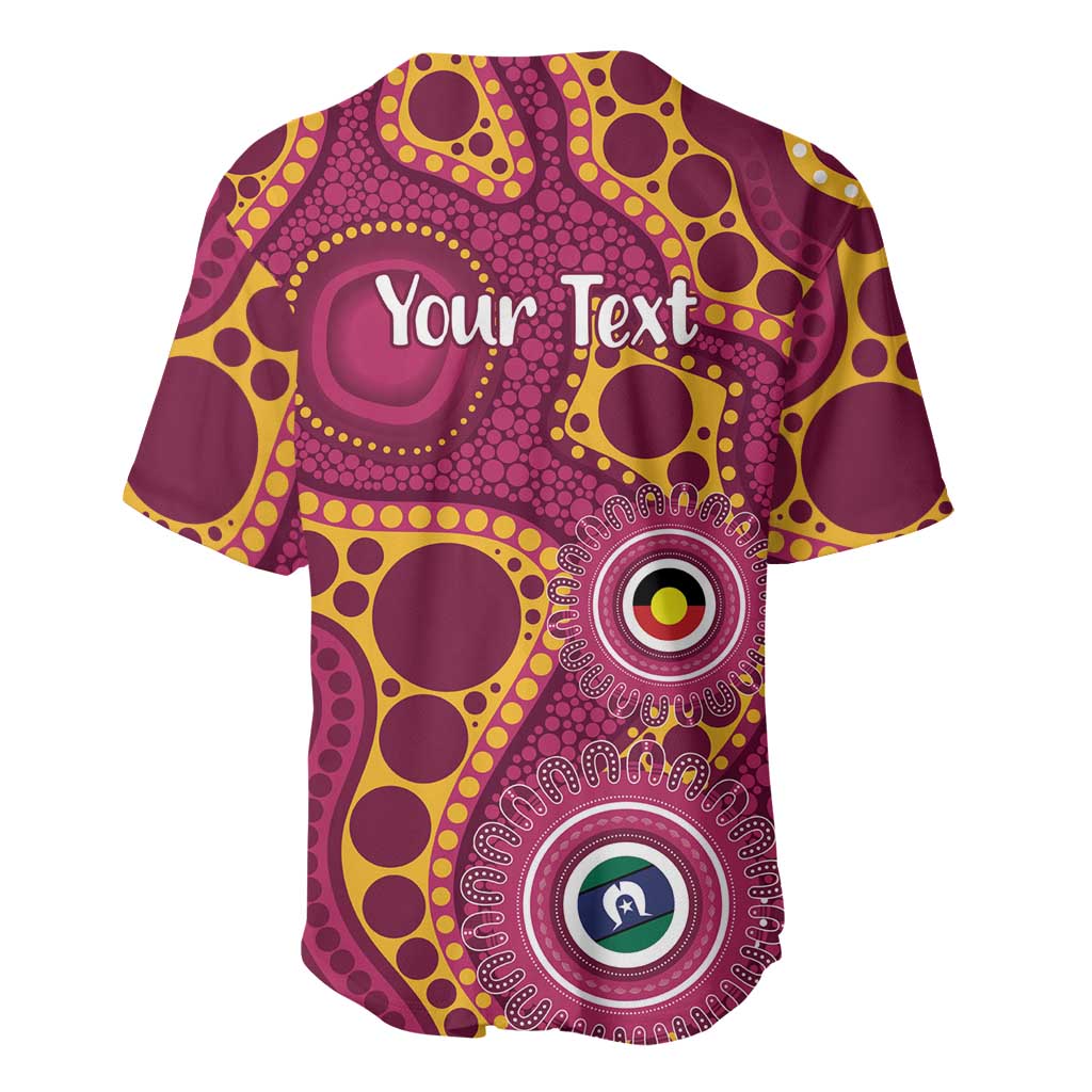 Broncos NAIDOC Week 2026 Personalised Baseball Jersey 50 Years of Deadly Aboriginal Art