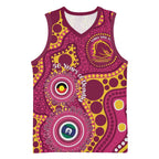 Broncos NAIDOC Week 2026 Personalised Basketball Jersey 50 Years of Deadly Aboriginal Art