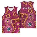 Broncos NAIDOC Week 2026 Personalised Basketball Jersey 50 Years of Deadly Aboriginal Art