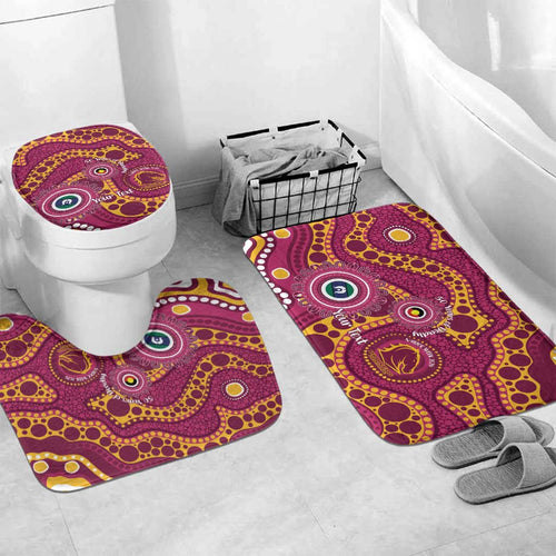 Broncos NAIDOC Week 2026 Personalised Bathroom Set 50 Years of Deadly Aboriginal Art