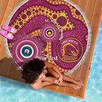 Broncos NAIDOC Week 2026 Personalised Beach Blanket 50 Years of Deadly Aboriginal Art