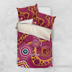 Broncos NAIDOC Week 2026 Personalised Bedding Set 50 Years of Deadly Aboriginal Art