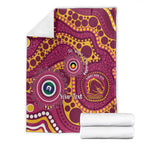 Broncos NAIDOC Week 2026 Personalised Blanket 50 Years of Deadly Aboriginal Art