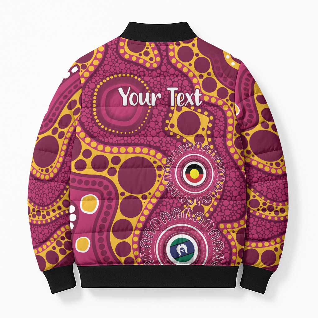 Broncos NAIDOC Week 2026 Personalised Bomber Puffer Jacket 50 Years of Deadly Aboriginal Art