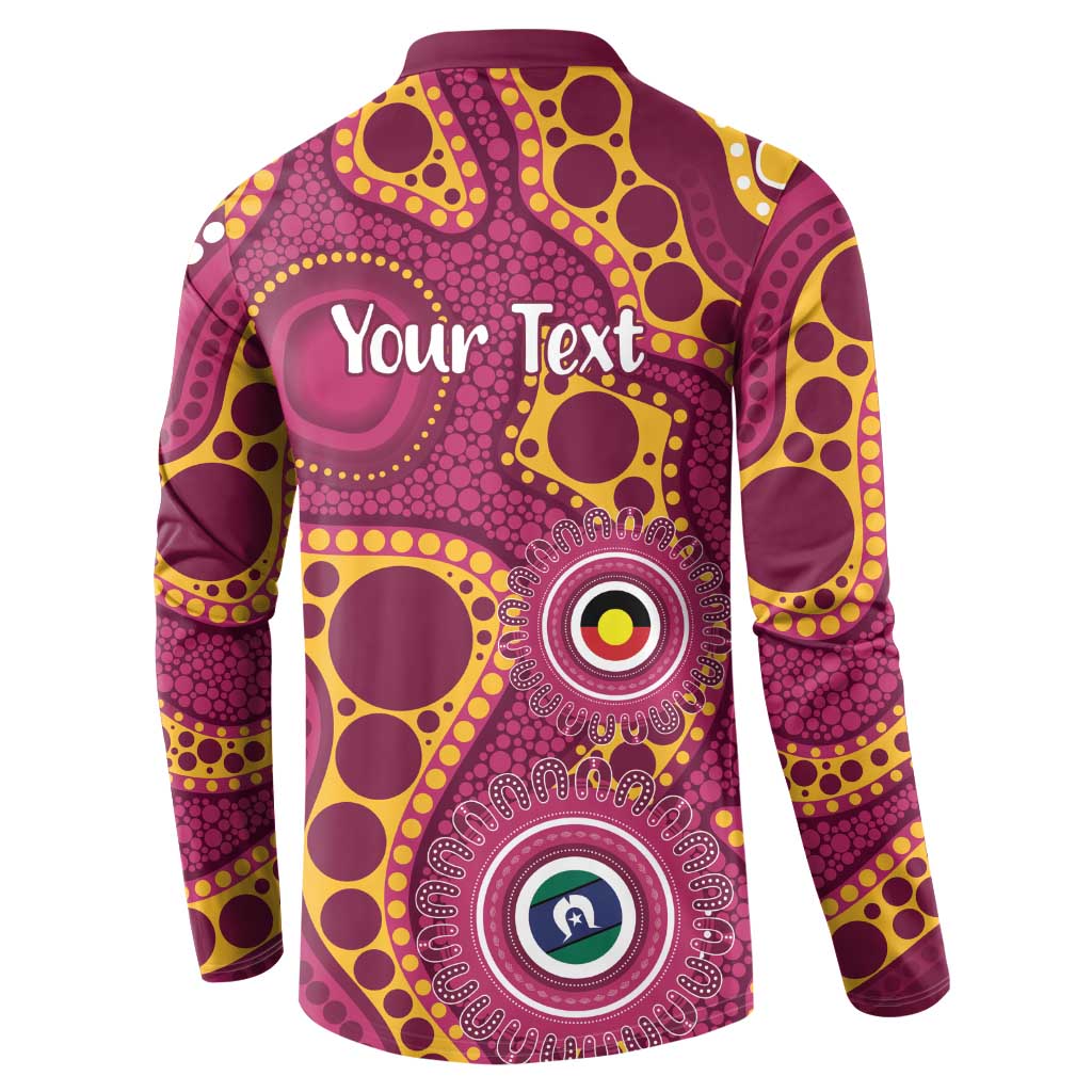 Broncos NAIDOC Week 2026 Personalised Button Sweatshirt 50 Years of Deadly Aboriginal Art