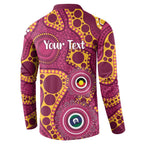 Broncos NAIDOC Week 2026 Personalised Button Sweatshirt 50 Years of Deadly Aboriginal Art