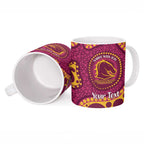 Broncos NAIDOC Week 2026 Personalised Ceramic Mug 50 Years of Deadly Aboriginal Art