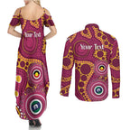 Broncos NAIDOC Week 2026 Personalised Couples Matching Summer Maxi Dress and Long Sleeve Button Shirt 50 Years of Deadly Aboriginal Art