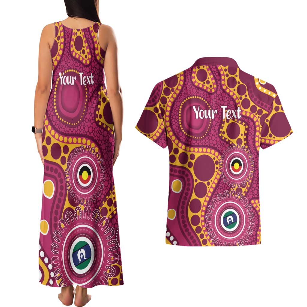 Broncos NAIDOC Week 2026 Personalised Couples Matching Tank Maxi Dress and Hawaiian Shirt 50 Years of Deadly Aboriginal Art