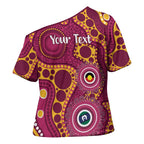 Broncos NAIDOC Week 2026 Personalised Cross Shoulder Shirt 50 Years of Deadly Aboriginal Art